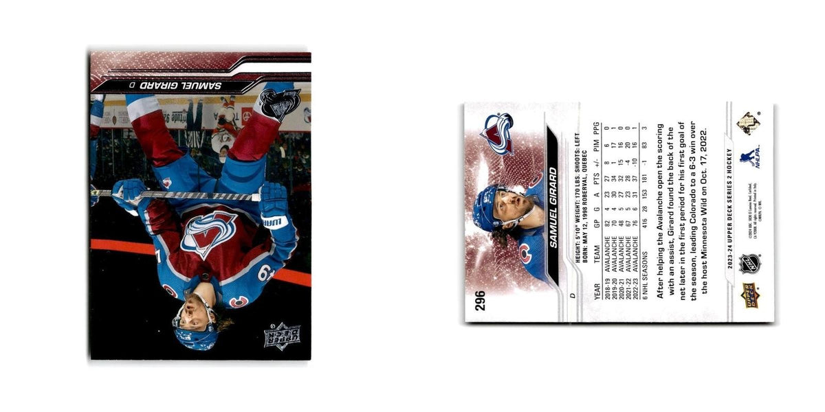 2023 Upper Deck Samuel Girard Colorado Avalanche #296