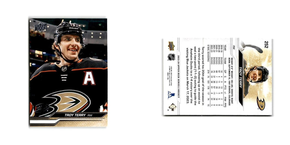 2023 Upper Deck Troy Terry Anaheim Ducks #252