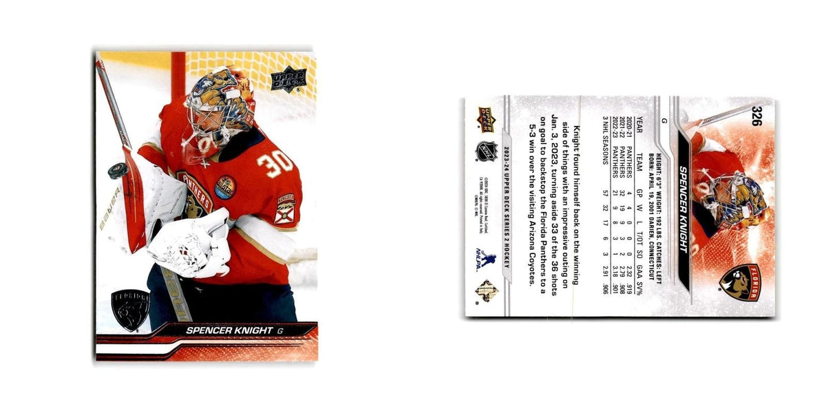2023 Upper Deck Spencer Knight Florida Panthers #326