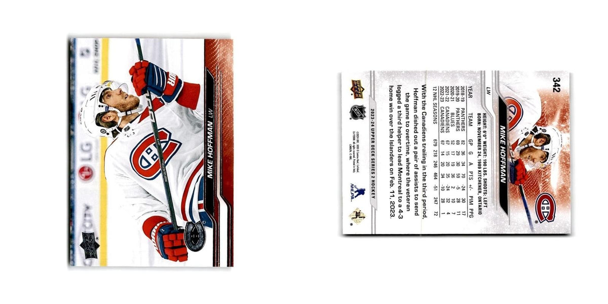 2023 Upper Deck Mike Hoffman Montreal Canadiens #342