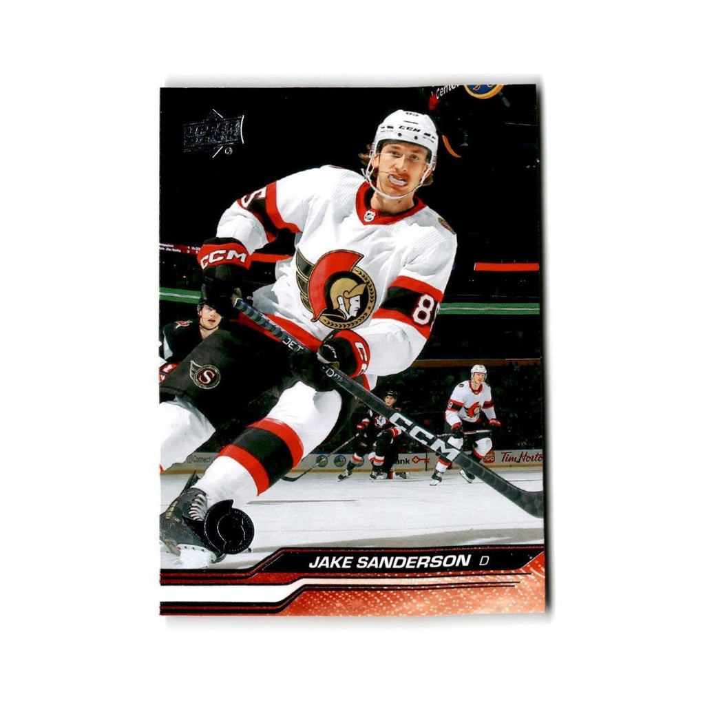 2023 Upper Deck Jake Sanderson Ottawa Senators #378