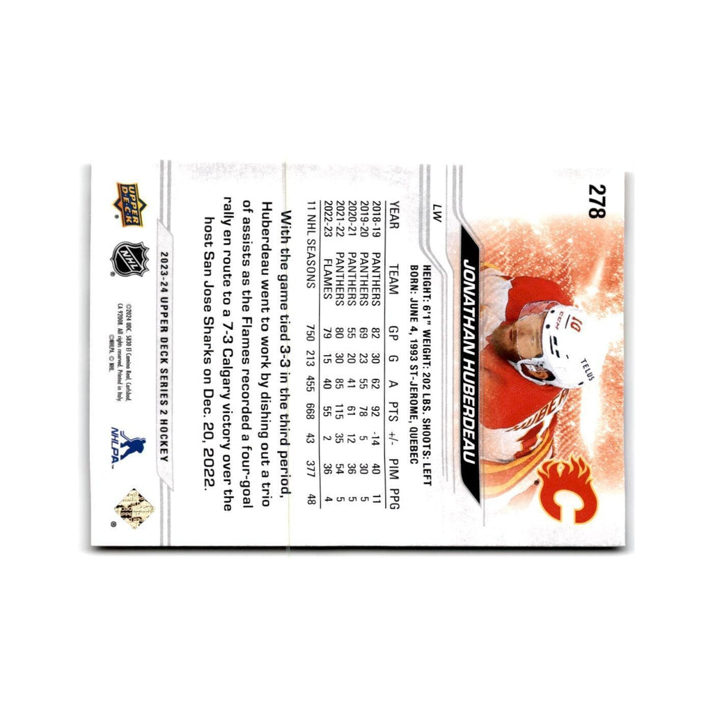 2023 Upper Deck Jonathan Huberdeau Calgary Flames #278