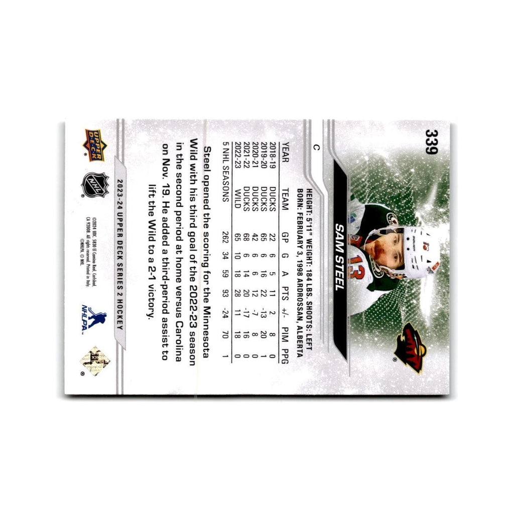2023 Upper Deck Sam Steel Minnesota Wild #339