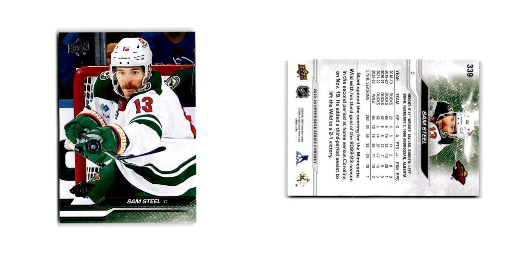 2023 Upper Deck Sam Steel Minnesota Wild #339