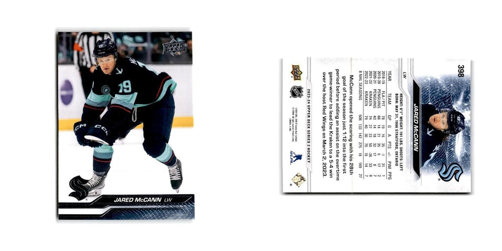 2023 Upper Deck Jared McCann Seattle Kraken #398