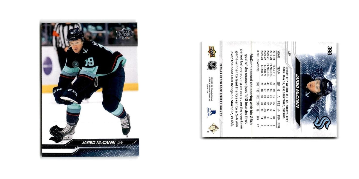 2023 Upper Deck Jared McCann Seattle Kraken #398