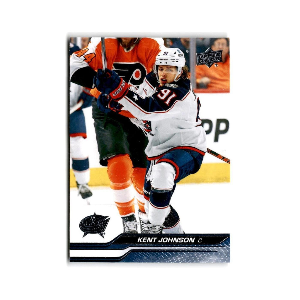 2023 Upper Deck Kent Johnson Columbus Blue Jackets #300