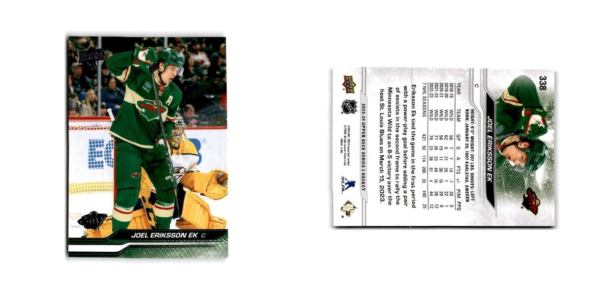 2023 Upper Deck Joel Eriksson Ek Minnesota Wild #338