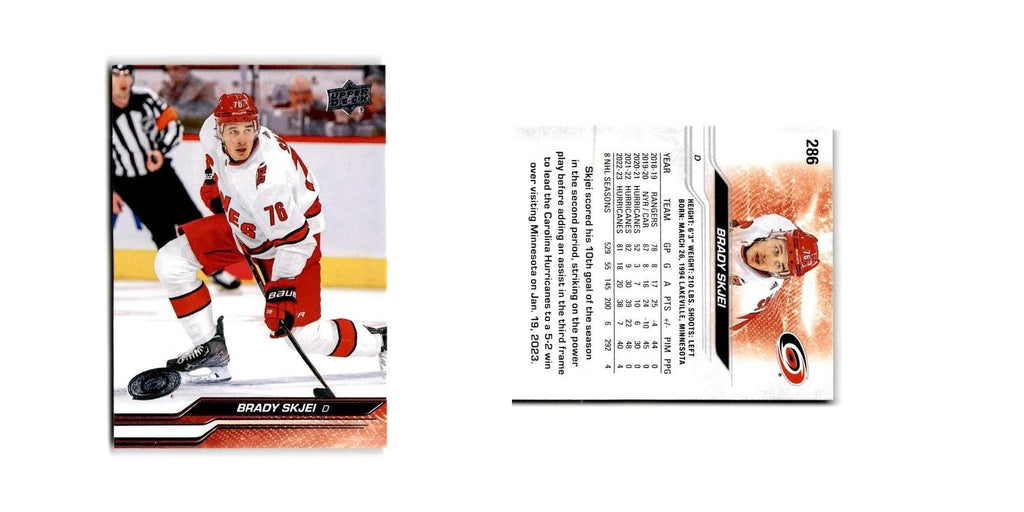 2023 Upper Deck Brady Skjei Carolina Hurricanes #286