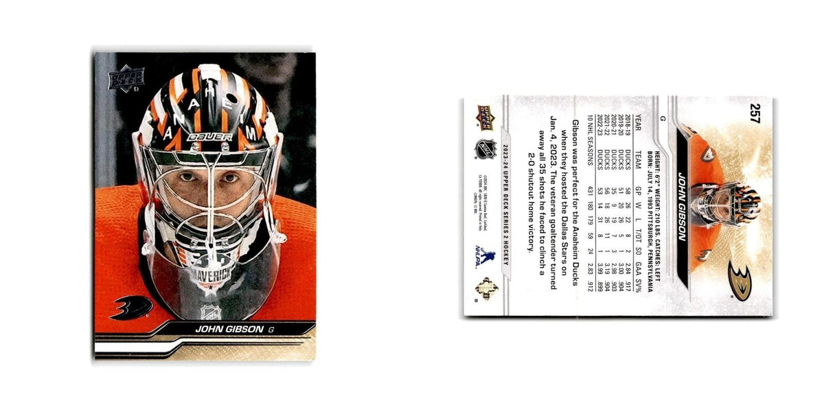 2023 Upper Deck John Gibson Anaheim Ducks #257