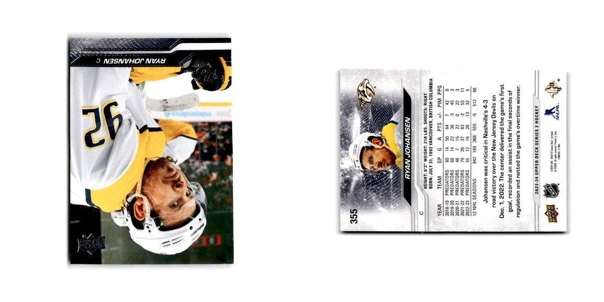 2023 Upper Deck Ryan Johansen Nashville Predators #355