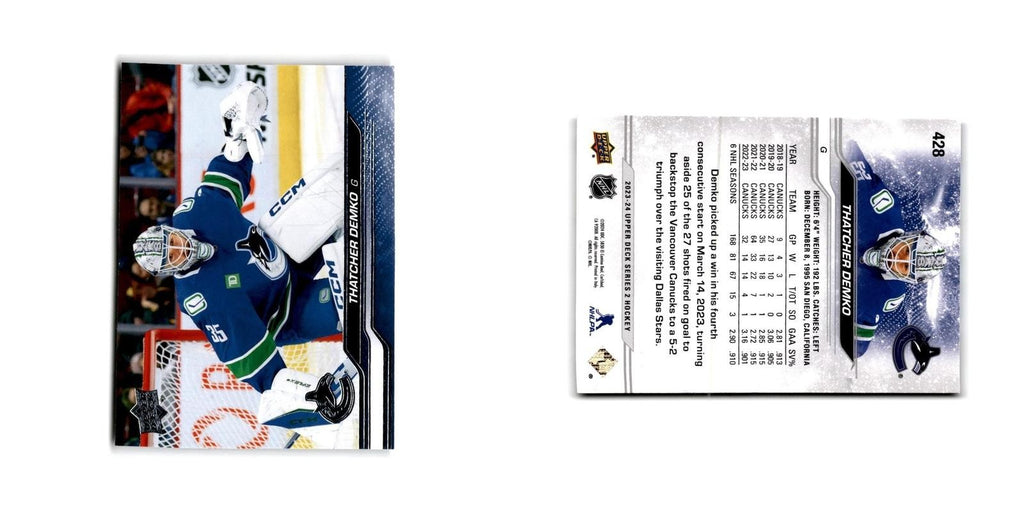 2023 Upper Deck Thatcher Demko Vancouver Canucks #428
