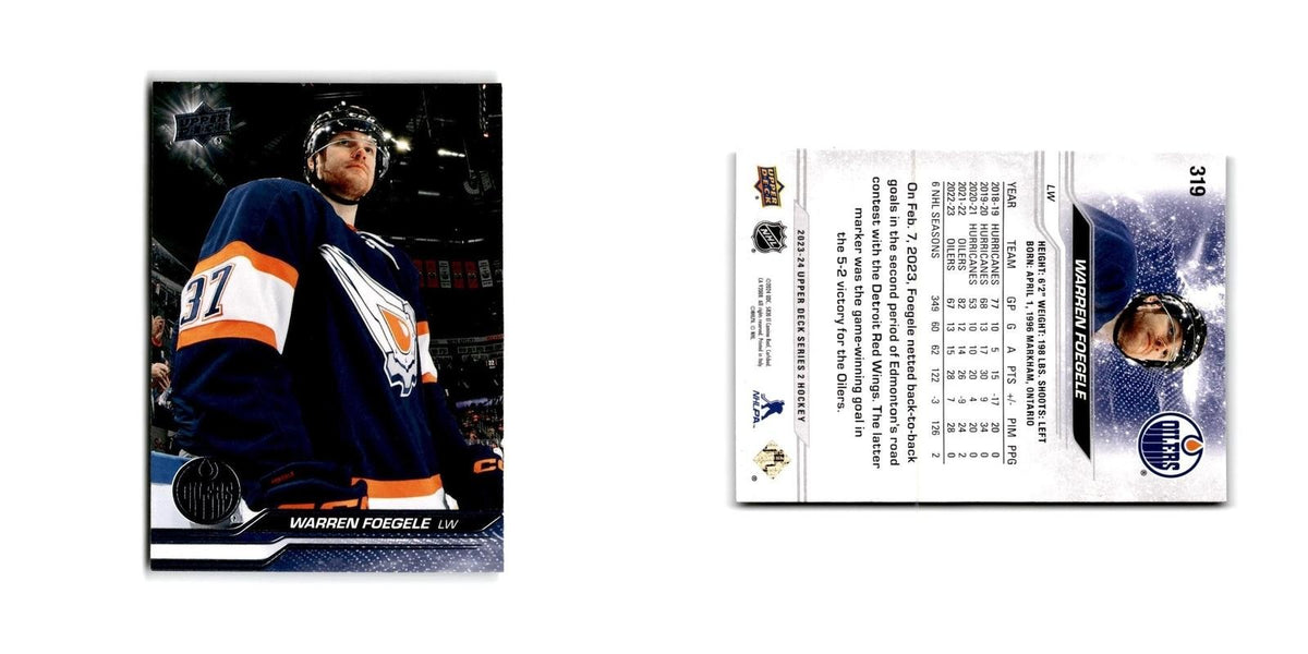 2023 Upper Deck Warren Foegele Edmonton Oilers #319