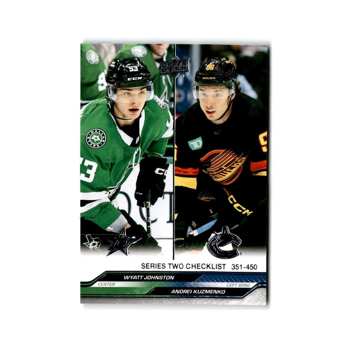 2023 Wyatt Johnston / Andrei Kuzmenko Dallas Stars / Vancouver Canucks