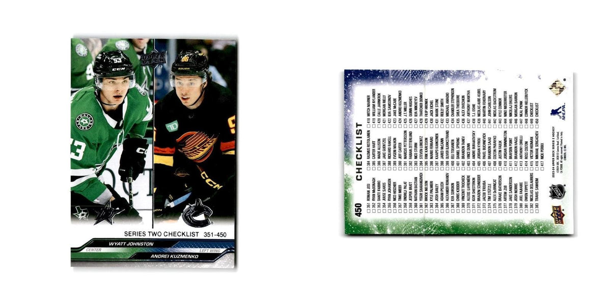 2023 Wyatt Johnston / Andrei Kuzmenko Dallas Stars / Vancouver Canucks