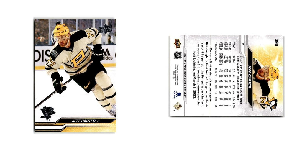2023 Upper Deck Jeff Carter Pittsburgh Penguins #390