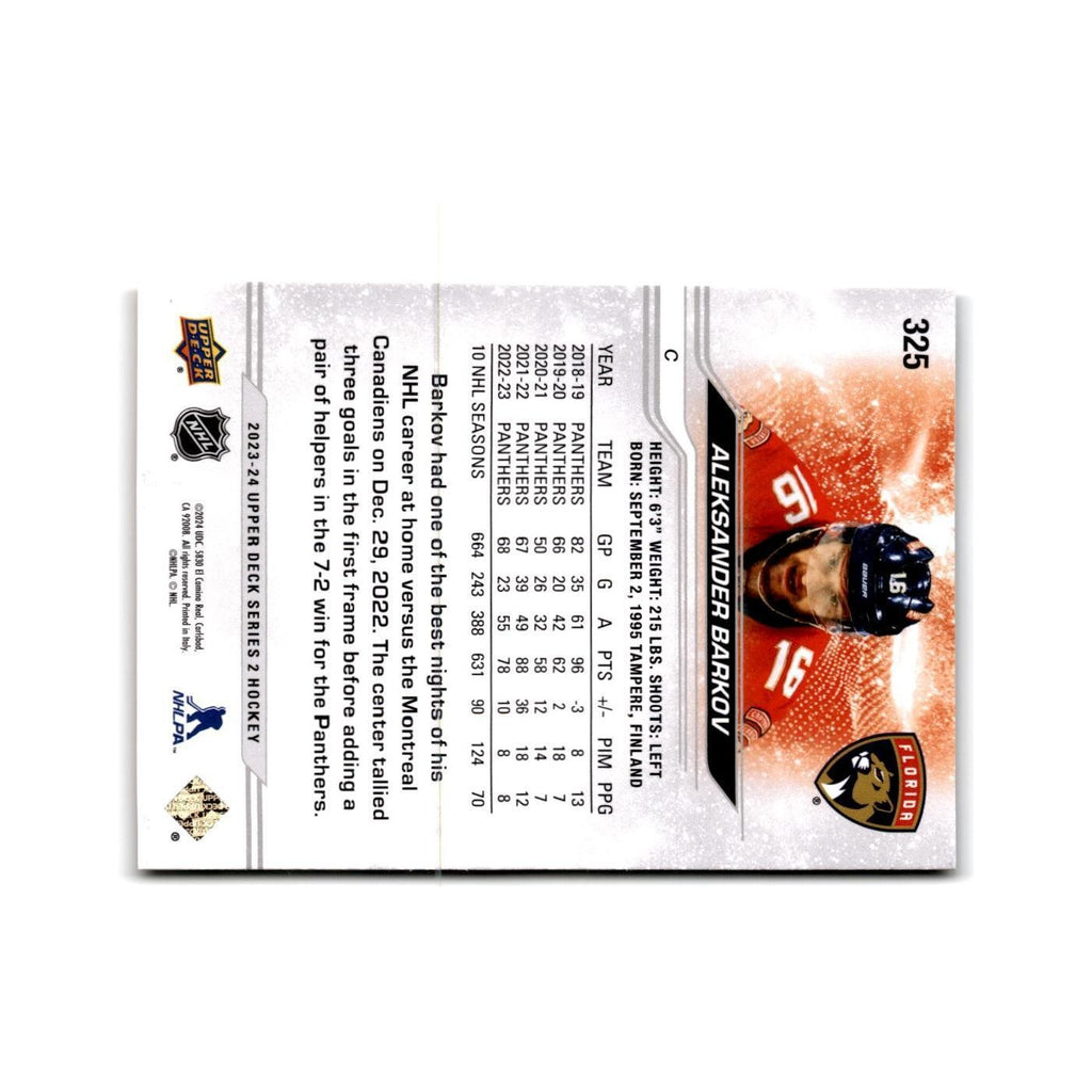 2023 Upper Deck Aleksander Barkov Florida Panthers #325