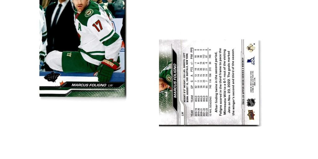 2023 Upper Deck Marcus Foligno Minnesota Wild #340