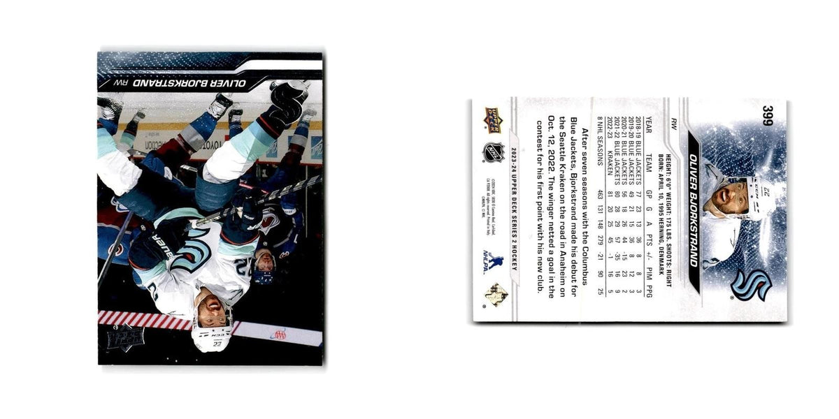 2023 Upper Deck Oliver Bjorkstrand Seattle Kraken #399