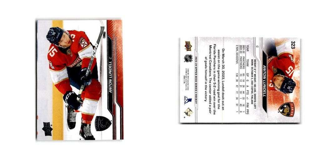 2023 Upper Deck Anton Lundell Florida Panthers #323