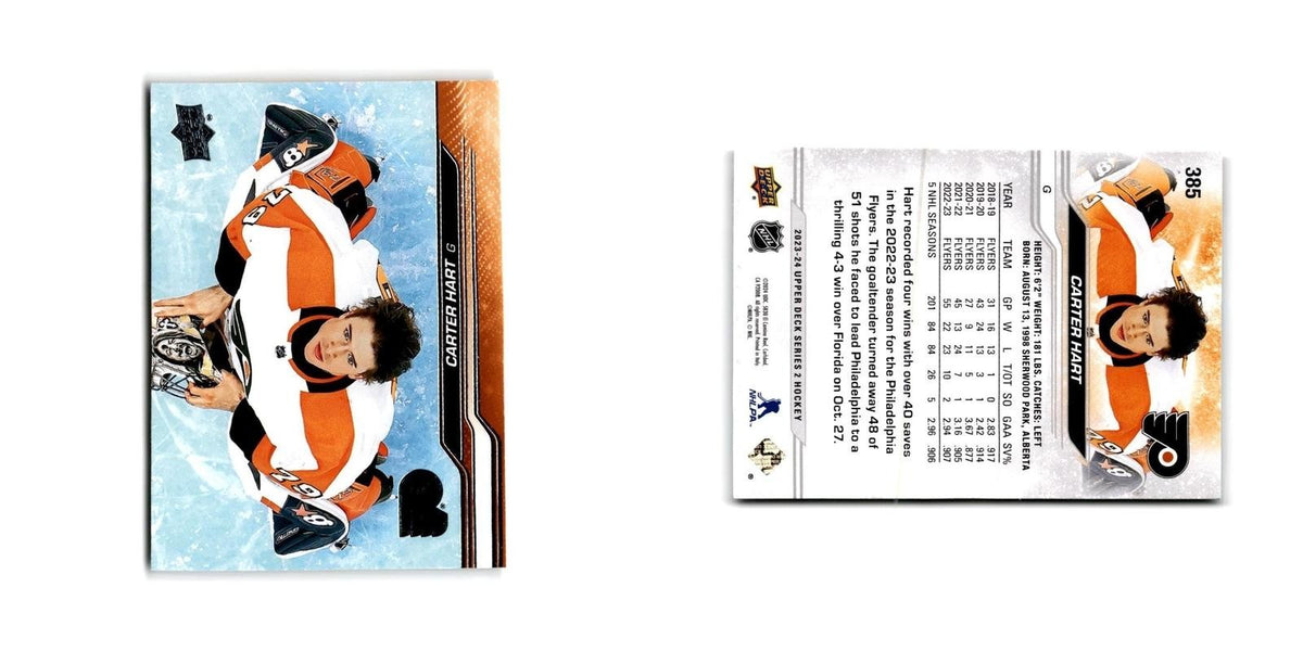 2023 Upper Deck Carter Hart Philadelphia Flyers #385