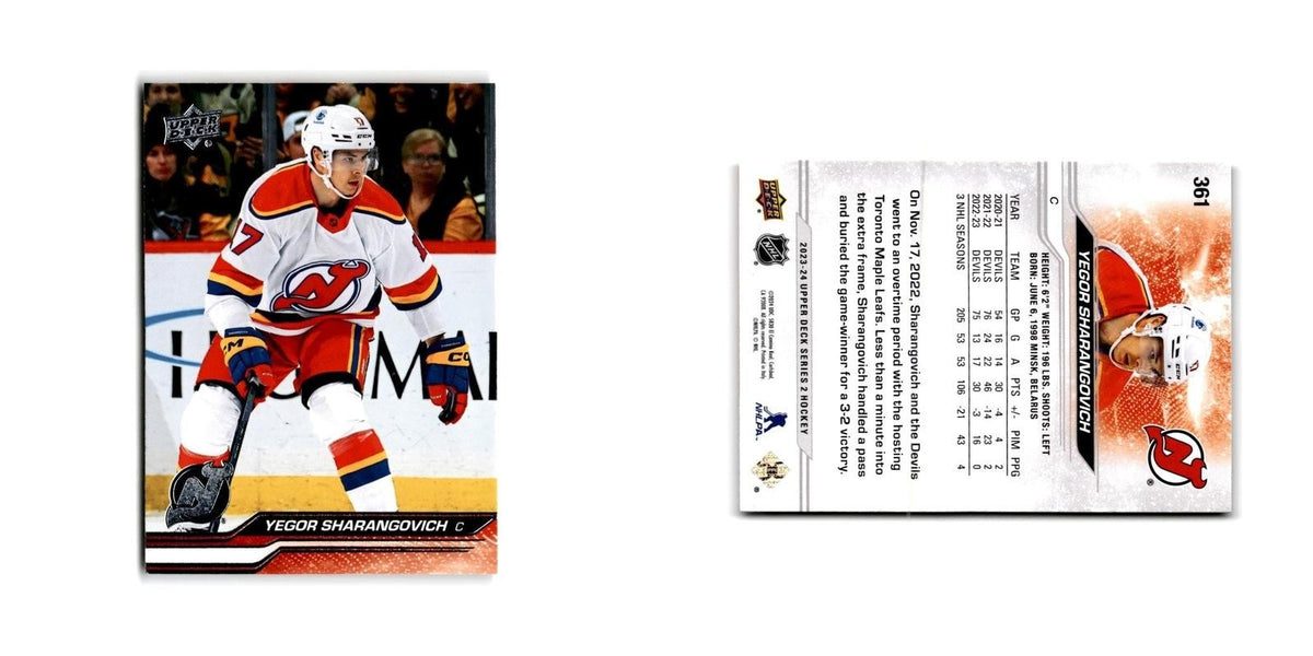 2023 Upper Deck Yegor Sharangovich New Jersey Devils #361
