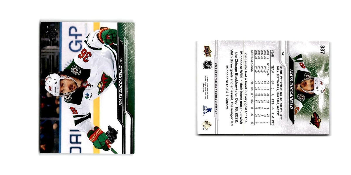 2023 Upper Deck Mats Zuccarello Minnesota Wild #337