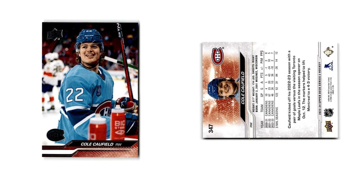 2023 Upper Deck Cole Caufield Montreal Canadiens #347