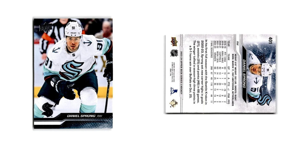 2023 Upper Deck Daniel Sprong Seattle Kraken #401