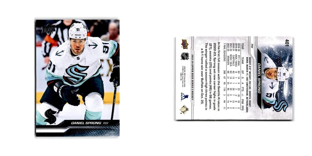2023 Upper Deck Daniel Sprong Seattle Kraken #401