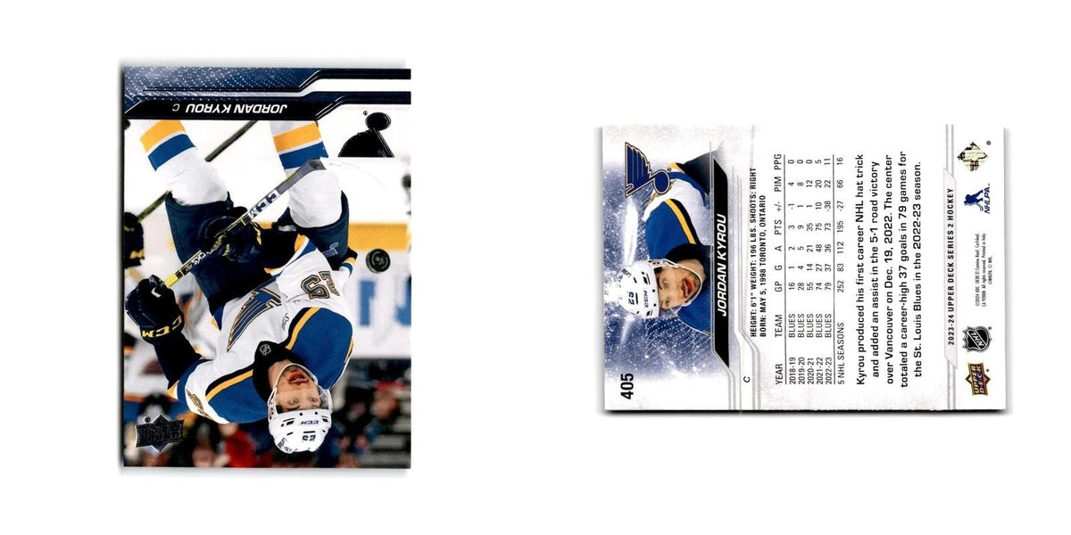 2023 Upper Deck Jordan Kyrou St. Louis Blues #405