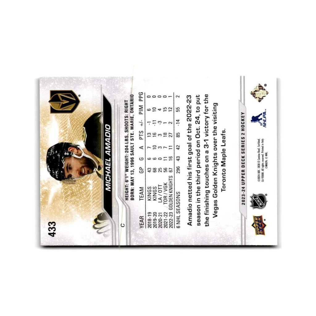 2023 Upper Deck Michael Amadio Vegas Golden Knights #433