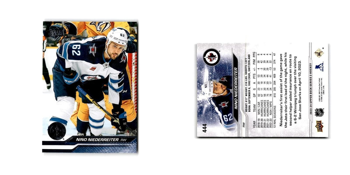 2023 Upper Deck Nino Niederreiter Winnipeg Jets #444