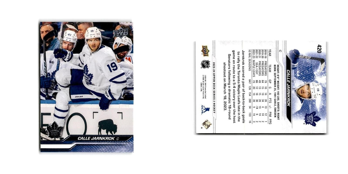 2023 Upper Deck Calle Jarnkrok Toronto Maple Leafs #420