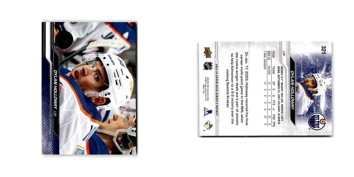 2023 Upper Deck Dylan Holloway Edmonton Oilers #321