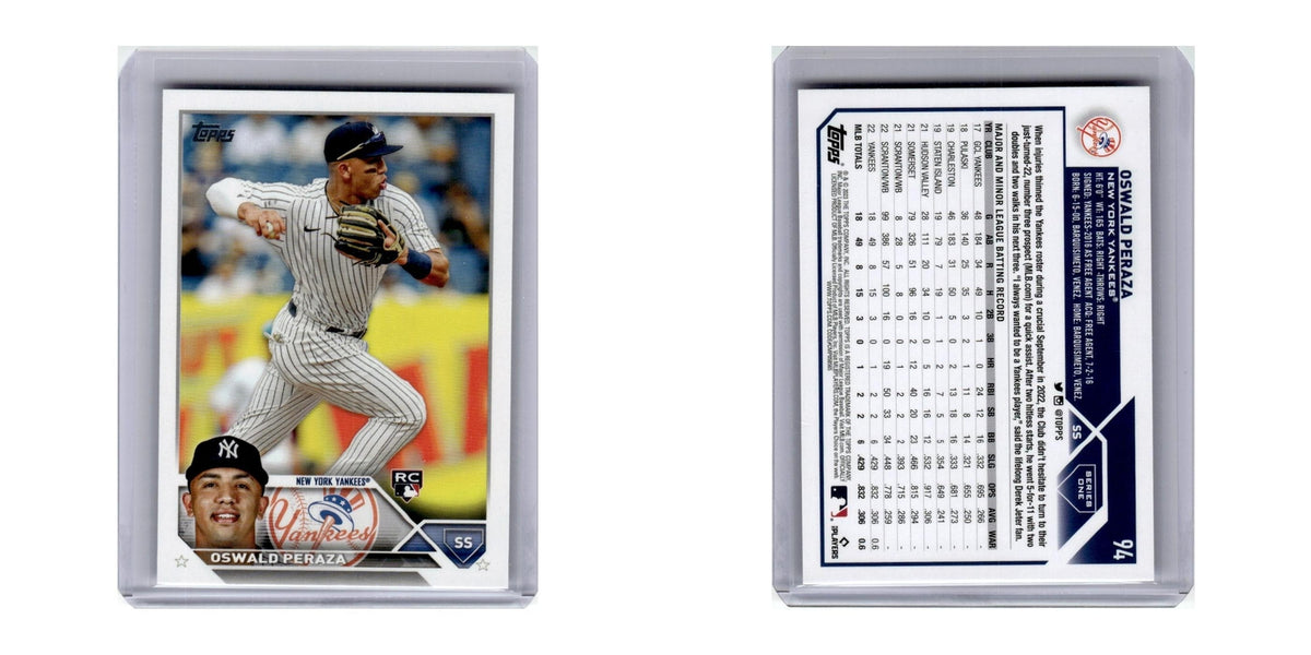 2023 Topps Oswald Peraza RC Yankees #94