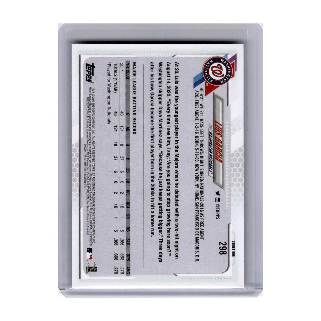 2021 Topps Luis Garcia Nationals #298
