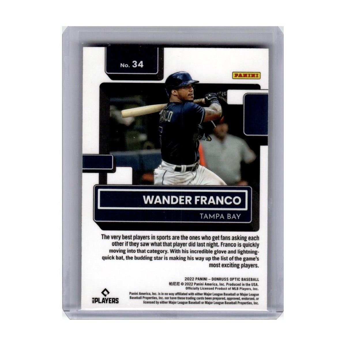 2022 Donruss Optic Wander Franco Rays #34