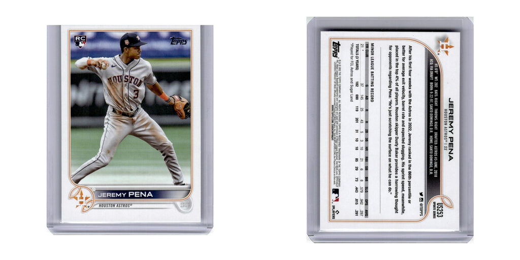 2022 Topps Update Jeremy Pena RC Astros #US253
