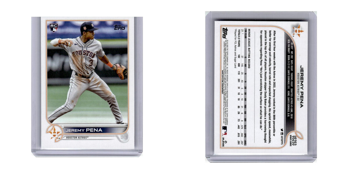 2022 Topps Update Jeremy Pena RC Astros #US253