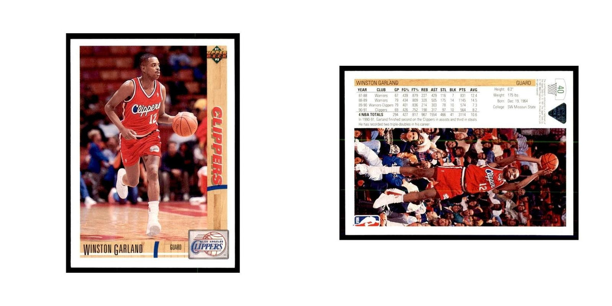 1991 Upper Deck Winston Garland Basketball Cards #40