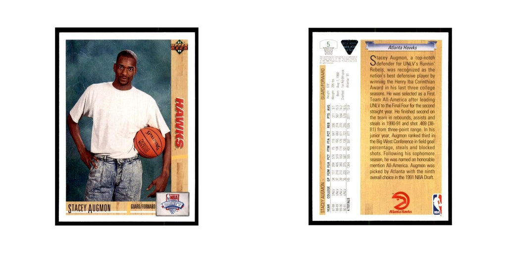 1991 Upper Deck Stacey Augmon Basketball Cards #5