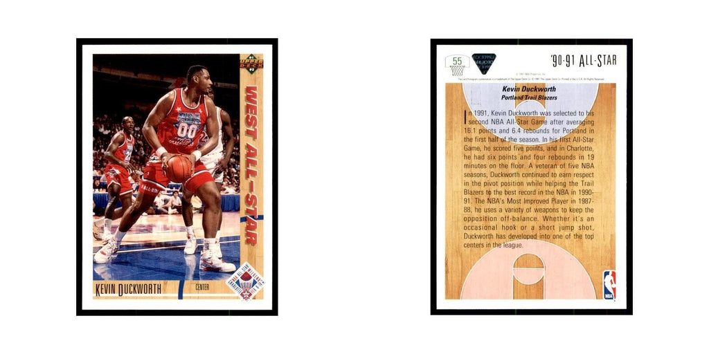 1991 Upper Deck Kevin Duckworth Basketball Cards #55