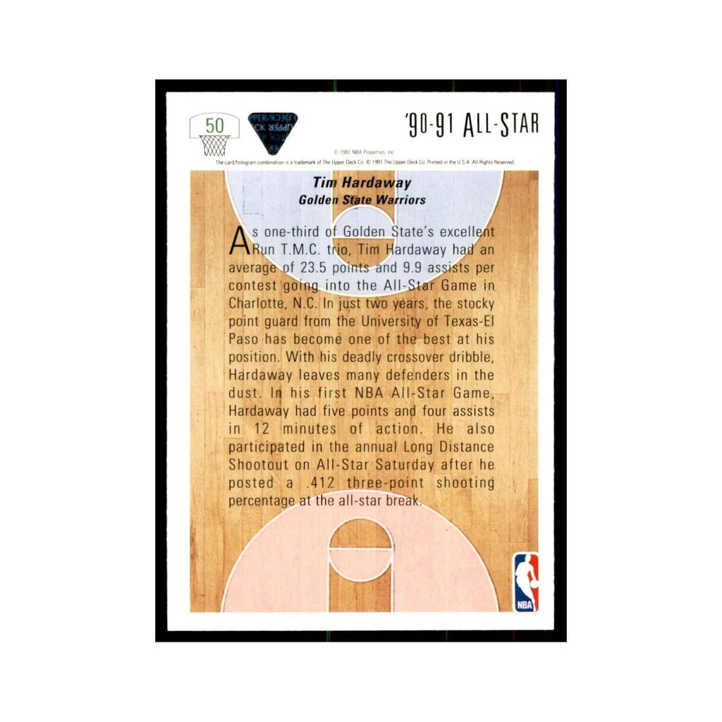 1991 Upper Deck Tim Hardaway Basketball Cards #50