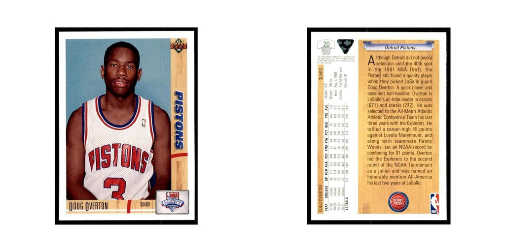 1991 Upper Deck Doug Overton Basketball Cards #20