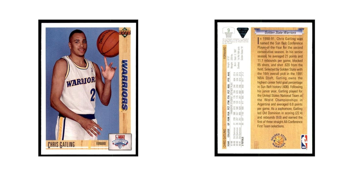 1991 Upper Deck Chris Gatling Basketball Cards #9