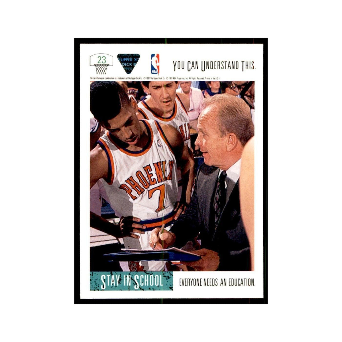 1991 Upper Deck Stay in School Basketball Cards #23