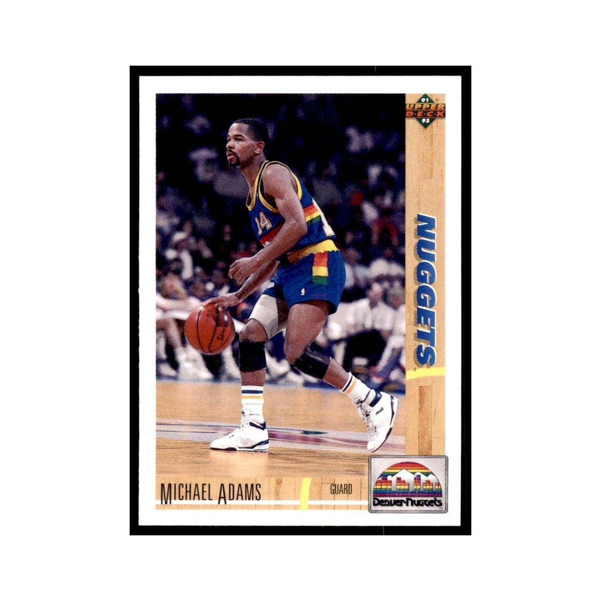 1991 Upper Deck Michael Adams Basketball Cards #43