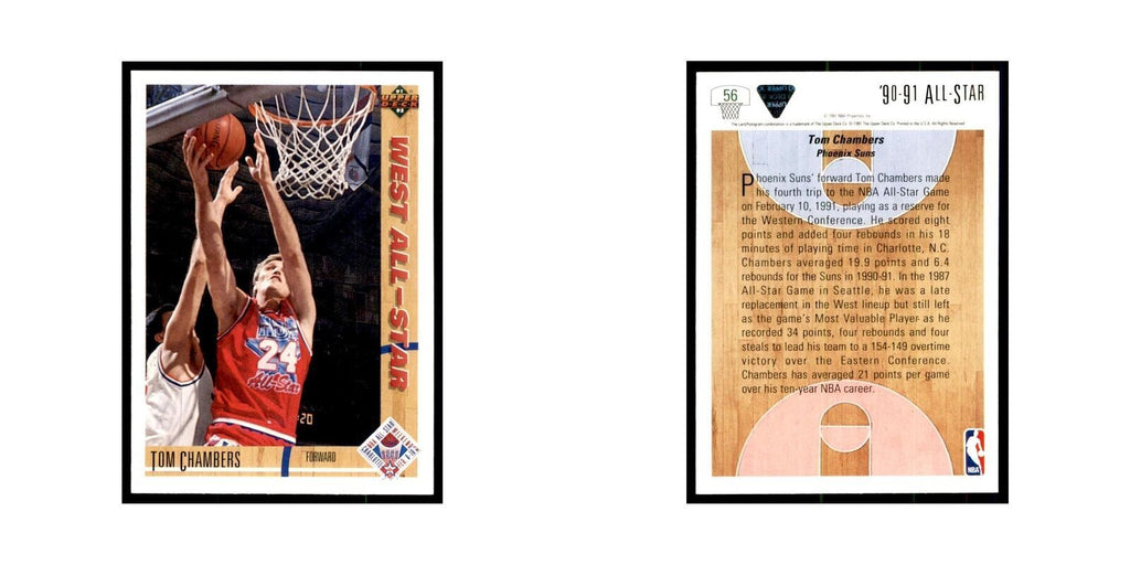 1991 Upper Deck Tom Chambers Basketball Cards #56