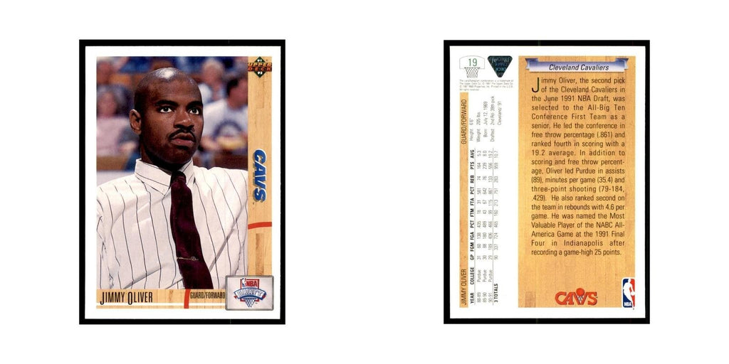 1991 Upper Deck Jimmy Oliver Basketball Cards #19